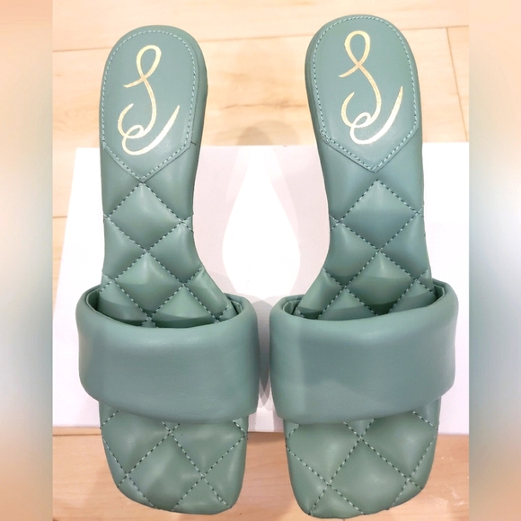 Sam Edelman Shoes - 🎀SAM EDELMAN Sage Green Bubbly Mini Heels